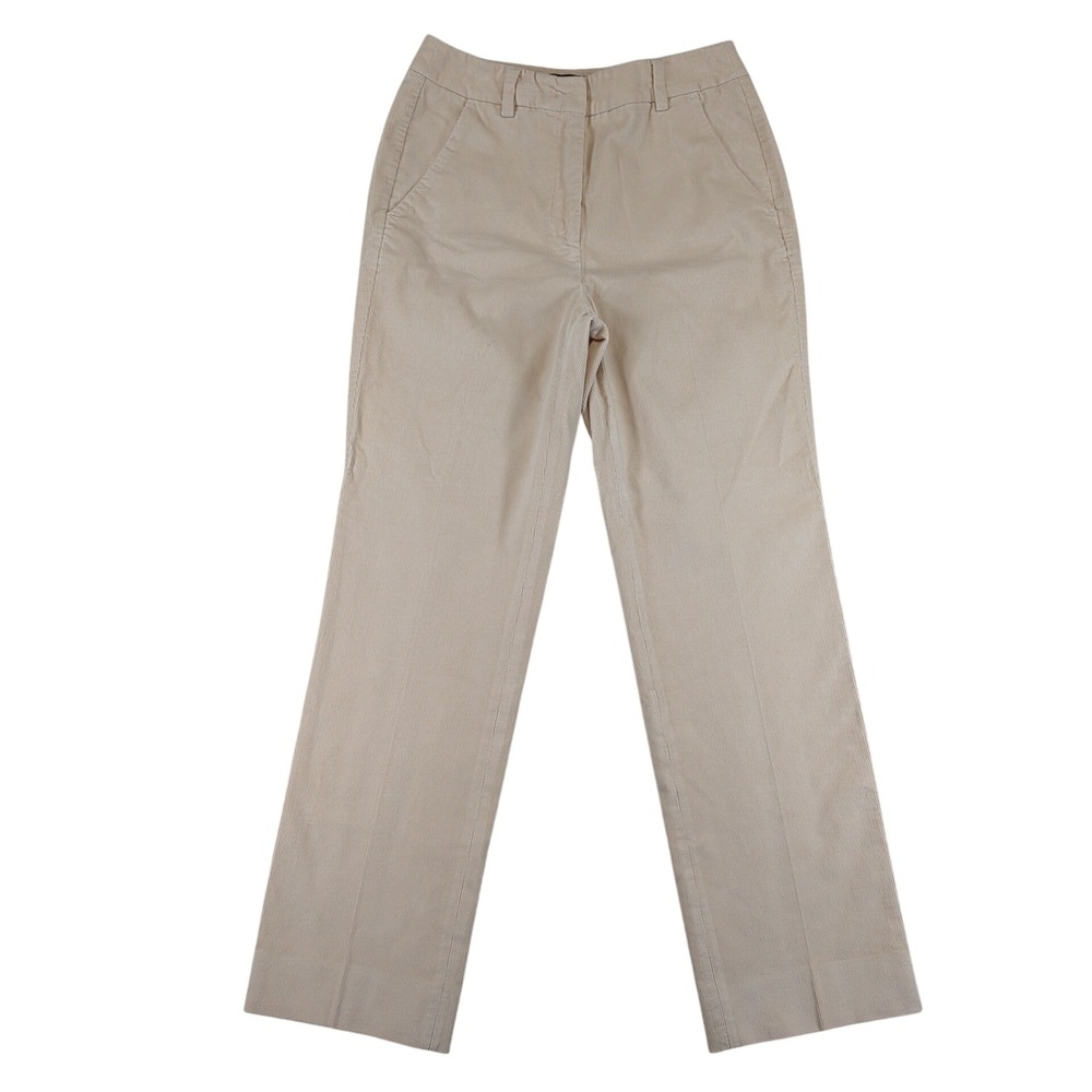 Weekend Max Mara High Waisted Capri Corduroy Pants Beige Tan Size 26 FITW219